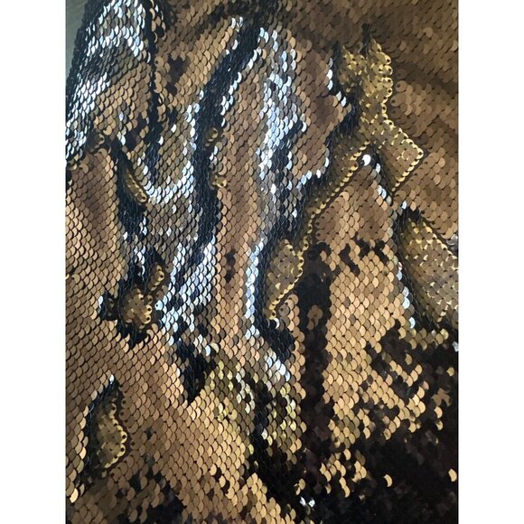 Free People FP One Bronze Sequin Mini Skirt With Black Lining - Picture 2 of 7